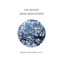 Jon Batiste, Monk Meditations. Runde Illustration mit blühenden Kirschzweigen. Batiste Piano Series, Vol. 3.
