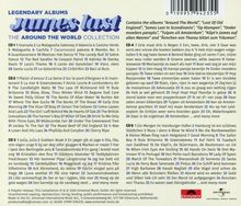 Legendary Albums "James Last: The Around the World Collection" mit CDs und Titelliste. Logos von Polydor und Universal Music.