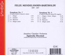 Felix Mendelssohn Bartholdy (1809-1847): Symphonien Nr.7 &amp; 8, CD