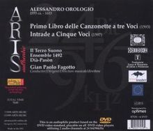 Alessandro Orologio (1555-1633): Primo Libro delle Canzonetta a tre Voci, DVD