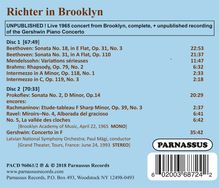 Svjatoslav Richter in Concert - Richter in Brooklyn, 2 CDs