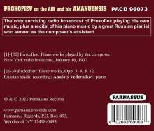 Sergei Prokofieff - Prokoffieff on the Air (New York Radio Broadcast 16.1.1937), CD