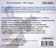 Bayard Rustin - The Singer (Elizabethan Songs &amp; Spirituals), CD