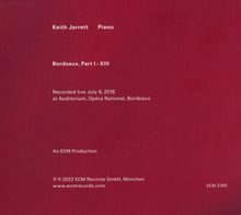 Keith Jarrett (geb. 1945): Bordeaux Concert, CD