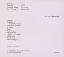 Elina Duni (geb. 1981): A Time To Remember, CD