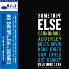 Cannonball Adderley (1928-1975): Somethin' Else (180g) (Limited Indie Exclusive Edition) (Blue Vinyl), LP