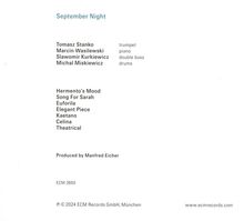 Tomasz Stańko (1943-2018): September Night, CD