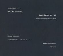 Jordina Milla &amp; Barry Guy: Live In Munich, CD