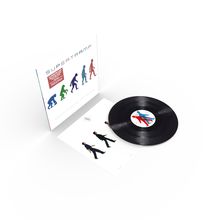 Covertext: "SUPERTAMP", evolutionäre Silhouetten, Schallplatte und CD.