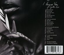 Album: "I Forgive You" von Cynthia Erivo. Songs: "Why (Interlude)", "Best For Me", "More Than Twice" bis "Holy Refrain (A Capella)". Schwarz-Weiß-Foto zeigt Lippen und eine Feder in der Hand.