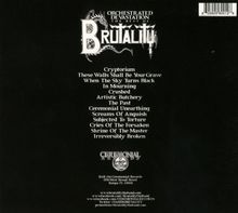 Brutality: Orchestrated Devastation, CD