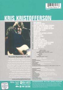 Kris Kristofferson: Live From Austin, Tx, 14.09.1981, DVD