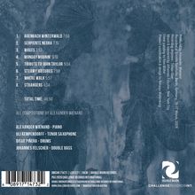 Texte: 

1. AGENBACH WINTERWALD 7:04
2. SERPIENTE NEGRA 7:15
3. WAVES 3:53
4. MONDAY MOANIN' 5:18
5. TRIBUTE TO JOHN TAYLOR 5:04
6. STEAMY ICECUBES 7:59
7. WHERE WALK 5:57
8. STRANGERS 4:04
TOTAL TIME: 46:50

All compositions by Alexander Wienand.

Alexander Wienand - Piano
Uli Kempendorff - Tenor Saxophone
Diego Pinera - Drums
Johannes Felscher - Double Bass

Design: Silhouette eines Gesichtes und abstrakte Muster in dunklem Blau. Logo von Double Moon Records rechts unten.
