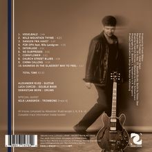 Titelliste und Zeiten: 1. Vogelbalz 3:46, 2. Wild Mountain Thyme 4:21, 10. Sadness is the Gladdest Way to Feel 5:17. Rechts ist ein Mann mit einer Gitarre. Unten rechts ist ein Logo von Double Moon.