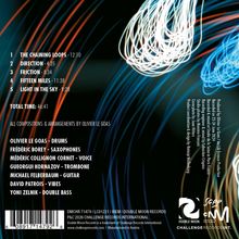 1. THE CHAINING LOOPS - 12:10  
2. DIRECTION - 4:35  
3. FRICTION - 8:34  
4. FIFTEEN MILES - 11:38  
5. LIGHT IN THE SKY - 9:28  
Total time: 46:41  
Illustration mit schwungvollen Linien.