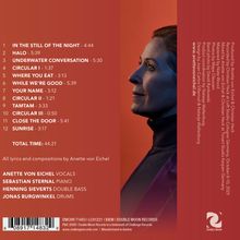 Trackliste: 1. In the Still of the Night 4:44, 12. Sunrise 3:17. Musiker: Anette von Eichel (Vocals). Porträt einer Frau.