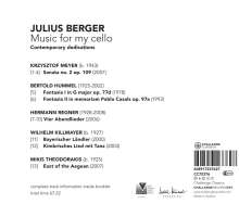 Julius Berger - Music For My Cello, CD