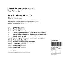 Gregor Joseph Werner (1695-1766): Pro Adventu, CD