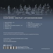 Klaus Gesing, Ana Pilat &amp; Latvian Radio Big Band: Song and Dance, CD