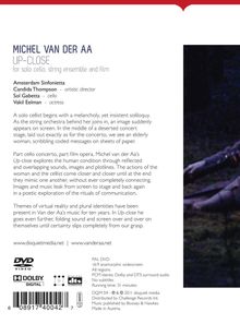 Michael van der Aa (geb. 1970): Up-Close für Cello,Streicher &amp; Film, DVD