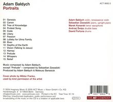 Adam Bałdych (geb. 1986): Portraits, CD