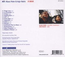 Klaus Paier &amp; Asja Valcic: À Deux, CD