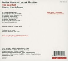 Walter Norris &amp; Leszek Możdżer: The Last Set - Live At The A-Trane, CD