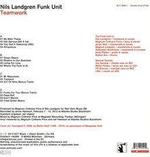 Nils Landgren (geb. 1956): Teamwork (180g), 2 LPs