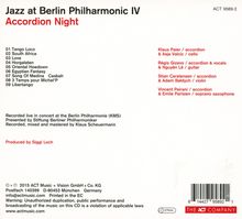 Peirani, Carstensen, Gizavo &amp; Paier: Jazz At Berlin Philharmonic IV - Accordion Night, CD