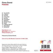 Fiona Grond: Poesias, CD