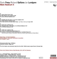 Paolo Fresu, Richard Galliano &amp; Jan Lundgren: Mare Nostrum II (180g) (45 RPM), 2 LPs