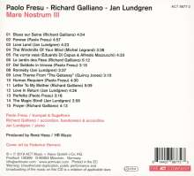 Paolo Fresu, Richard Galliano &amp; Jan Lundgren: Mare Nostrum III, CD