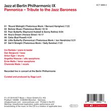 Jazz At Berlin Philharmonic IX - Pannonica, CD