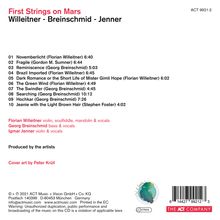 Florian Willeitner (geb. 1991): First Strings On Mars, CD