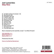 Joel Lyssarides (geb. 1992): Stay Now, CD
