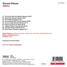 Vincent Peirani (geb. 1980): Jokers (180g), LP