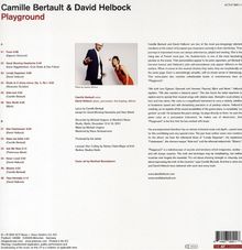 Camille Bertault &amp; David Helbock: Playground (180g), LP