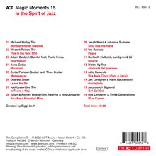 Magic Moments 15 - In The Spirit Of Jazz, CD