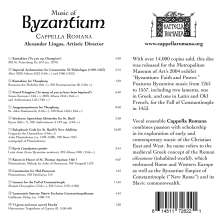 Music of Byzantium, CD