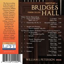 William J. Peterson - Recital At Bridges Hall, CD