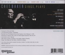 Chet Baker (1929-1988): Sings, Plays - Live At The Keystone Korner 1978, CD