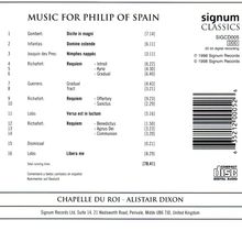 Music for Philip of Spain, CD