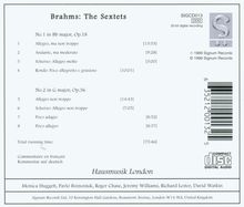 Johannes Brahms (1833-1897): Streichsextette Nr.1 &amp; 2, CD