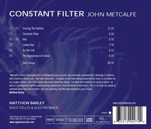 John Metcalfe (geb. 1964): Constant Filter, CD