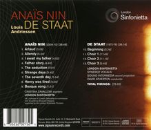 Louis Andriessen (1939-2021): Anais Nin für Sopran &amp; Orchester, CD