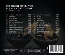 Alexander Levine (geb. 1955): The Divine Liturgy Of St John Chrysostom, CD