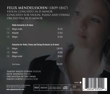 Felix Mendelssohn Bartholdy (1809-1847): Konzert d-moll für Violine,Klavier,Orchester, CD