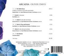 Oliver Davis (geb. 1972): Orchesterwerke "Arcadia", CD