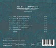Giuseppe Antonio Brescianello (1690-1758): Brescianello Vol.1 - Concerti &amp; Sinphonie Libro 1 "Behind closed Doors", CD
