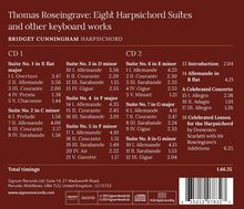 Thomas Roseingrave (1688-1766): Cembalosuiten Nr.1-8, 2 CDs